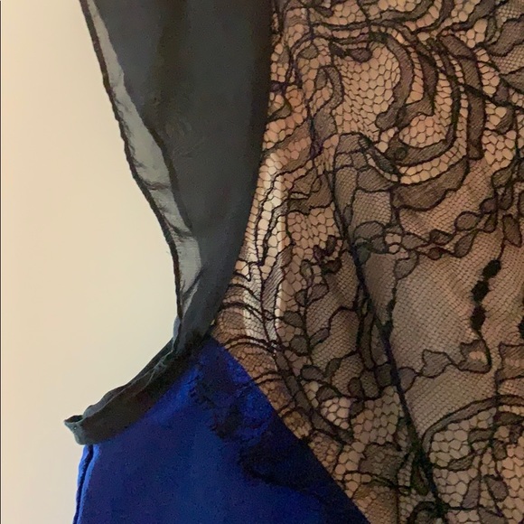 Leifsdottir Anthropologie blue blouse w/lace - Picture 8 of 8